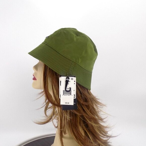 Steve Madden Bucket Hat Olive Green One Size Satin Lined - Picture 2 of 4